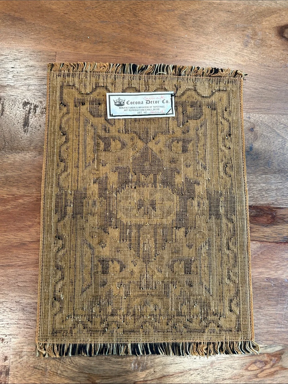 Vtg Persian Style Rug, Dollhouse Furniture